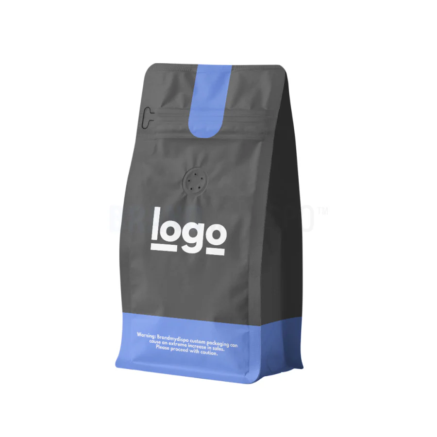 Custom flat bottom coffee bags